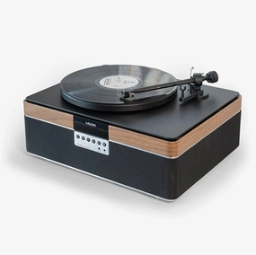 Plus Audio: The  Record Player Turntable   Integrated Audio System w/Bluetooth Record player,Vinyl Player,Analog Turntable