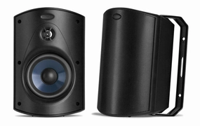 Polk Audio Atrium5 All-Weather Outdoor Loudspeaker - Pair (Black) Outdoor Speakers,Weatherproof Audio,Patio Sound Systems
