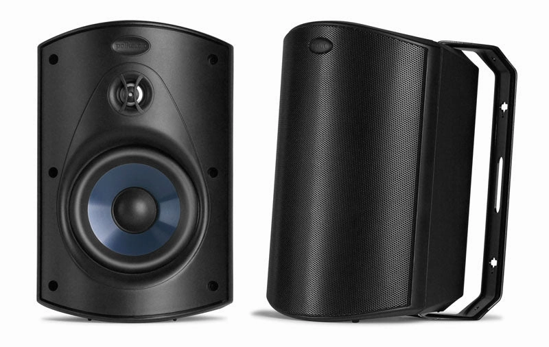 Polk Audio Atrium5 All-Weather Outdoor Loudspeaker - Pair (Black) Outdoor Speakers,Weatherproof Audio,Patio Sound Systems