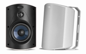 Polk Audio Atrium5 All-Weather Outdoor Loudspeakers - Pair (White) Outdoor Speakers,Weatherproof Audio,Patio Sound Systems
