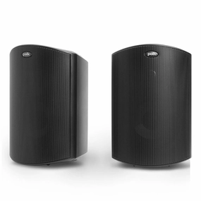 Polk Audio Atrium6 All-Weather Outdoor Loudspeaker - Pair (Black) Outdoor Speakers,Weatherproof Audio,Patio Sound Systems