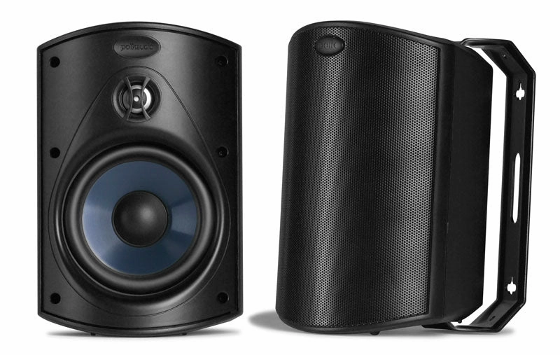 Polk Audio Atrium 4 All-Weather Outdoor Loudspeaker - Pair (Black) Outdoor Speakers,Weatherproof Audio,Patio Sound Systems