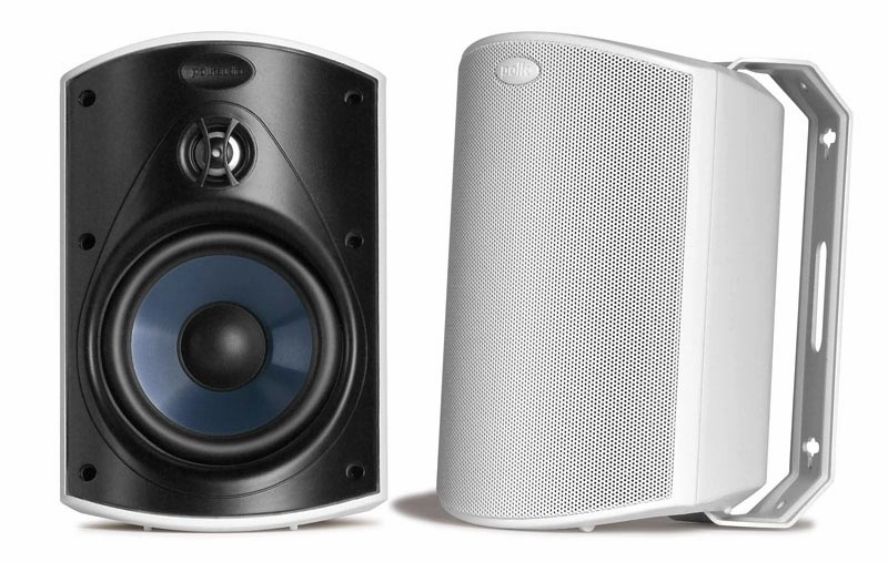 Polk Audio Atrium 4 All-Weather Outdoor Loudspeaker - Pair (White) Outdoor Speakers,Weatherproof Audio,Patio Sound Systems