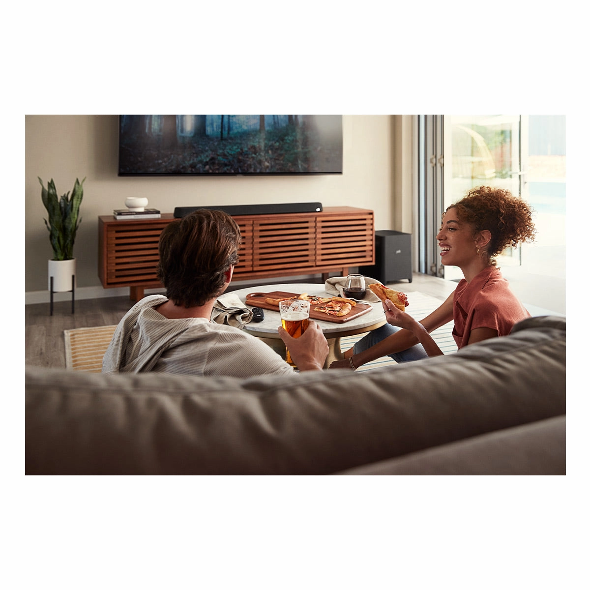 Polk Audio MagniFi Max AX 6.1 Channel Soundbar System with Dolby Atmos/DTS:X and 10&rdquo; Wireless Subwoofer