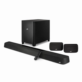 Polk Audio MagniFi Max AX SR 7.1.2 Channel Soundbar System with Dolby Atmos/DTS:X, Wireless Surround Speakers, and 10" Subwoofer Soundbars,TV Sound Systems,Bar Speakers
