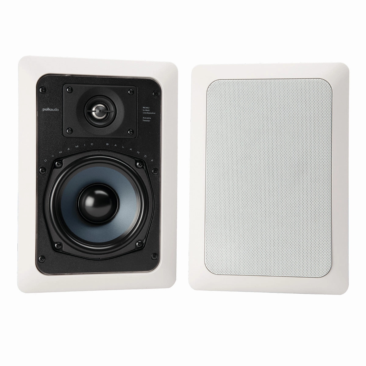 Polk Audio RC55i In-Wall Speakers - Pair In Wall & In Ceiling Speakers,Recessed Speakers,Flush Mount Audio
