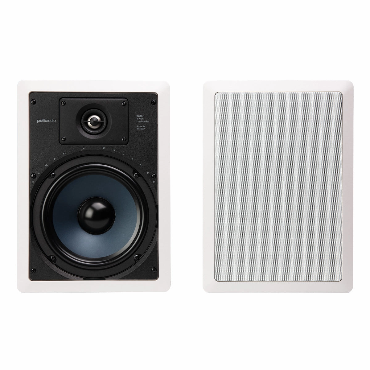 Polk Audio RC85i 8" In-Wall 2-Way Speakers - Pair In Wall & In Ceiling Speakers,Recessed Speakers,Flush Mount Audio