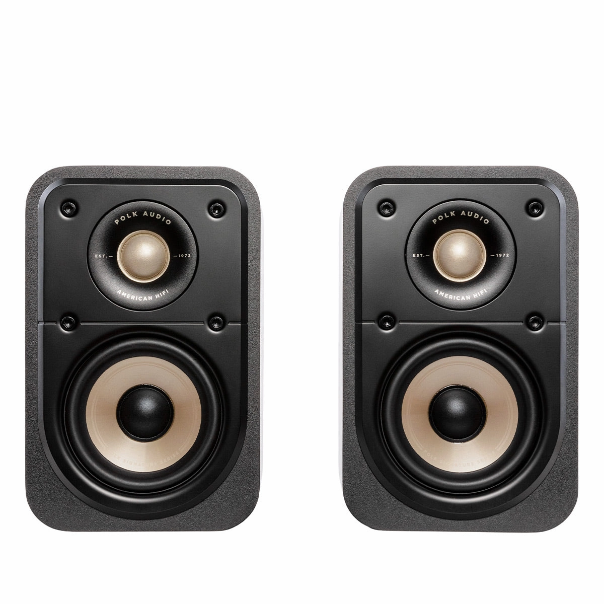 Polk Audio Signature Elite ES10 Surround Speakers - Pair (Black) Surround Sound Speakers,Multichannel Audio,5.1 Systems