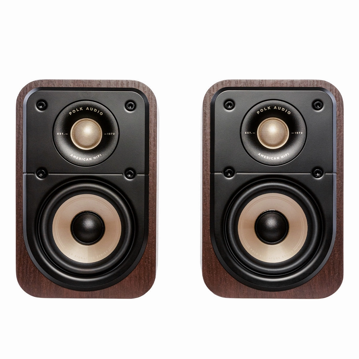Polk Audio Signature Elite ES10 Surround Speakers - Pair (Walnut) Surround Sound Speakers,Multichannel Audio,5.1 Systems