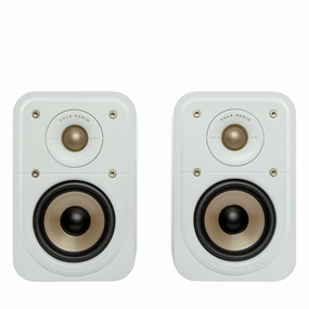 Polk Audio Signature Elite ES10 Surround Speakers - Pair (White) Surround Sound Speakers,Multichannel Audio,5.1 Systems