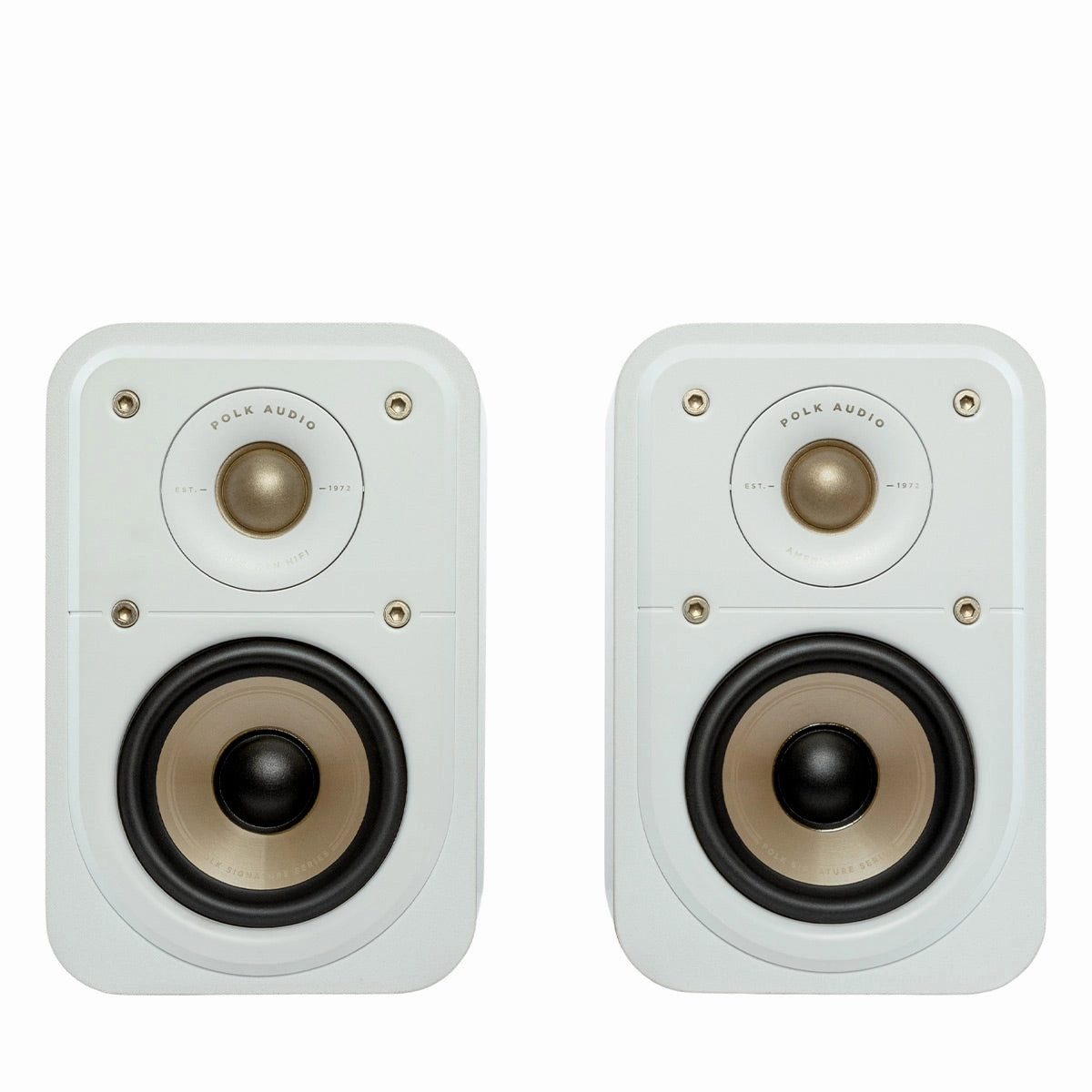 Polk Audio Signature Elite ES10 Surround Speakers - Pair (White) Surround Sound Speakers,Multichannel Audio,5.1 Systems