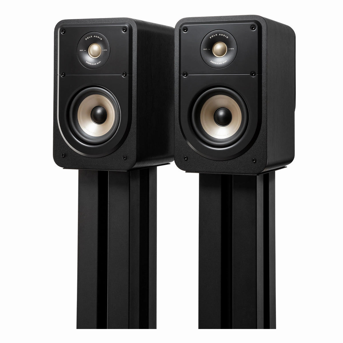 Polk Audio Signature Elite ES15 Compact Bookshelf Speakers - Pair (Black)