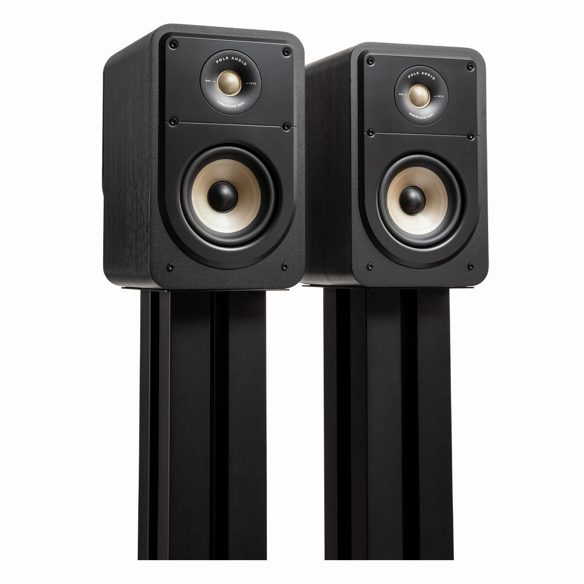 Polk Audio Signature Elite ES15 Compact Bookshelf Speakers - Pair (Black)