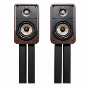 Polk Audio Signature Elite ES15 Compact Bookshelf Speakers - Pair (Walnut)