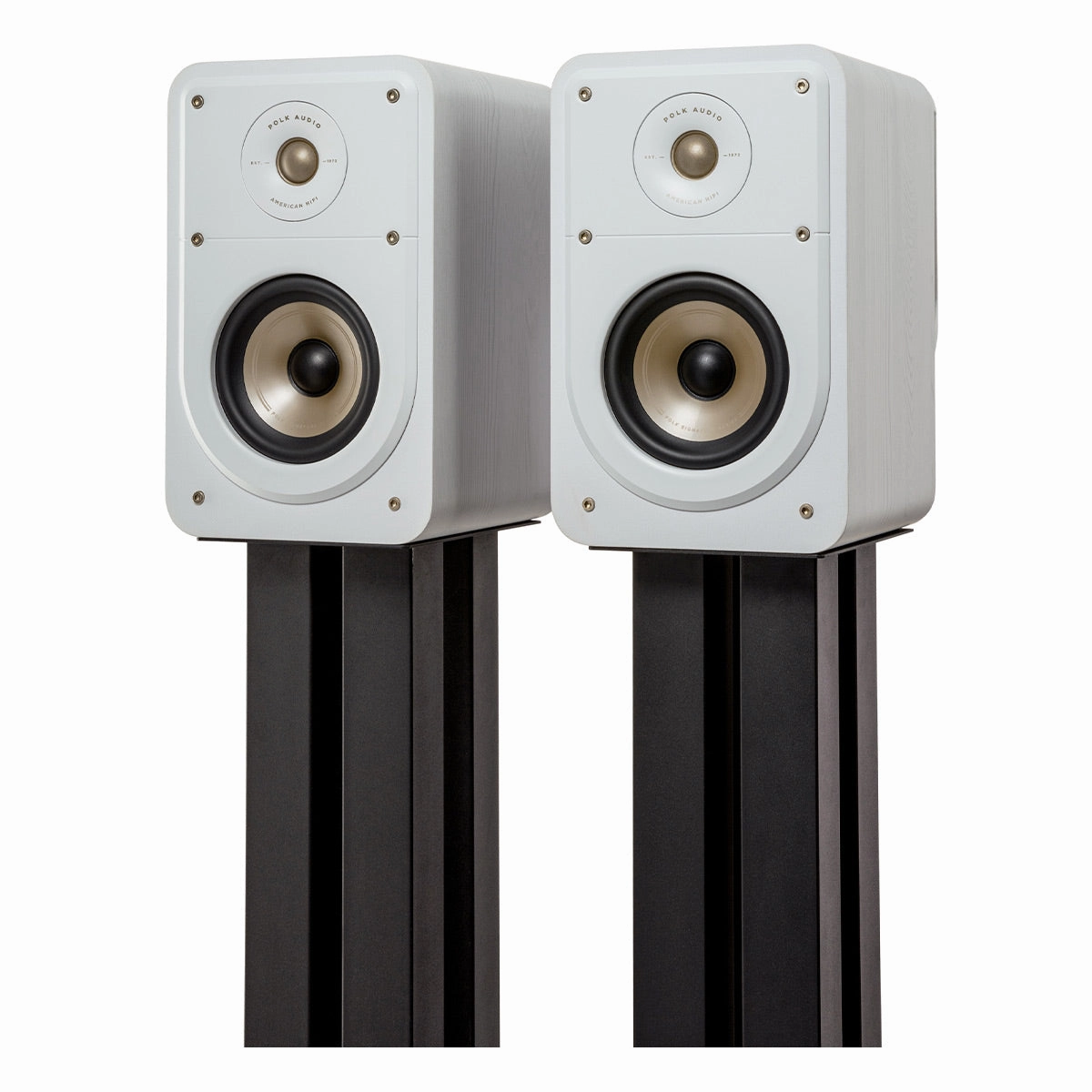 Polk Audio Signature Elite ES15 Compact Bookshelf Speakers - Pair (White)