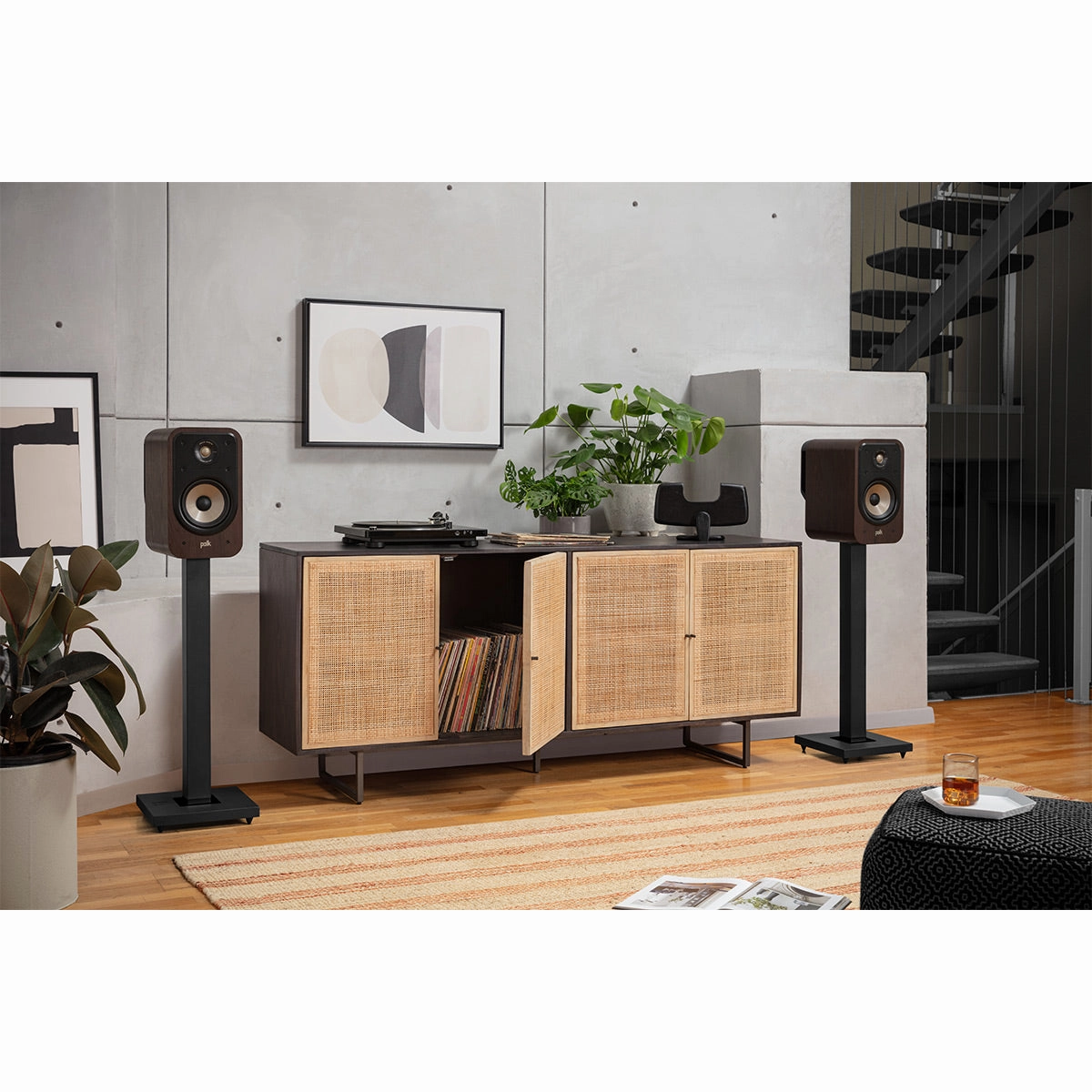 Polk Audio Signature Elite ES20 Bookshelf Speakers - Pair (Walnut)