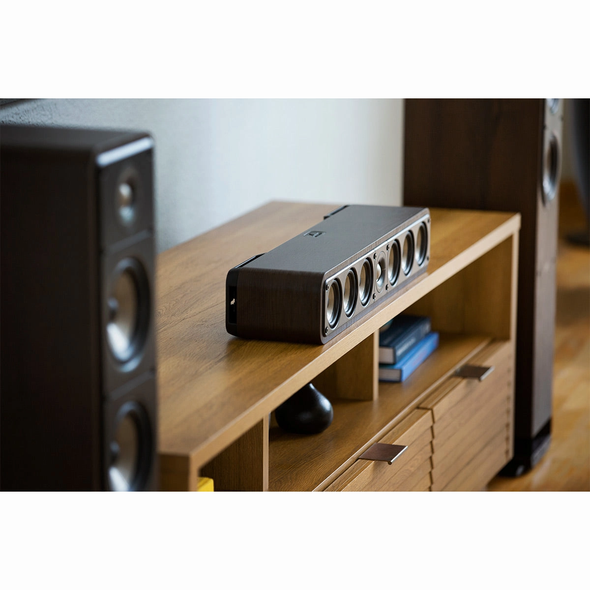 Polk Audio Signature Elite ES35 Slim Center Channel Speaker (Walnut)