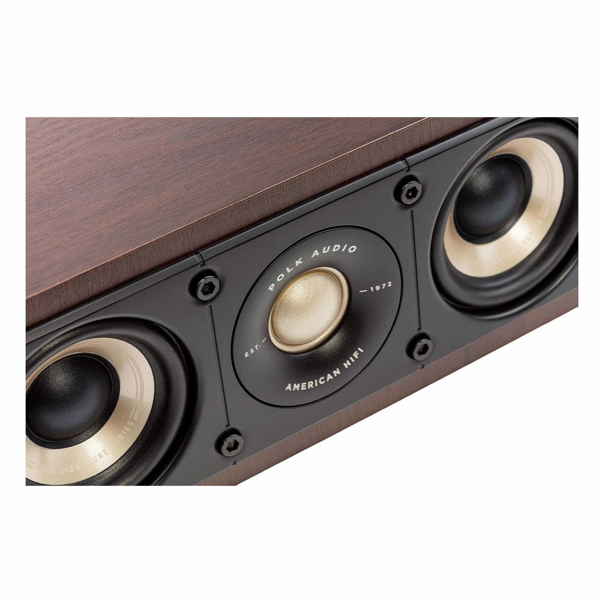 Polk Audio Signature Elite ES35 Slim Center Channel Speaker (Walnut)