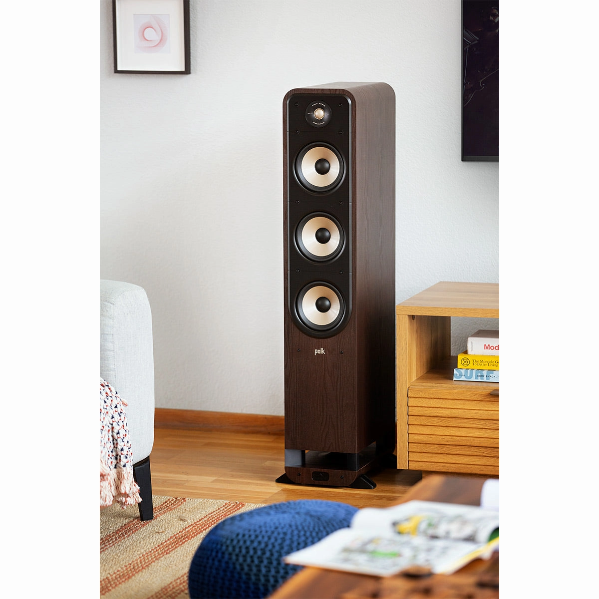 Polk Audio Signature Elite ES60 Hi-Fi Home Theater Floorstanding Speaker - Each (Walnut)