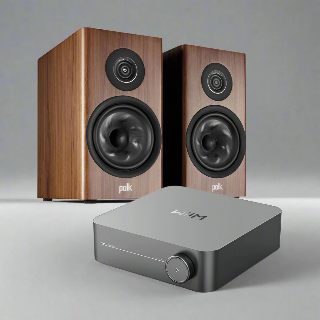 Polk R200 & Wiim Amp Bundle hi-fi analog preamp,hi-fi dynamic range audio,hi-fi stereo for TV