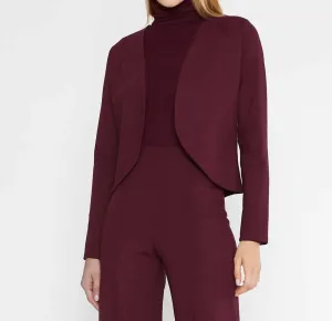 Ponte Knit Bolero In Elderberry