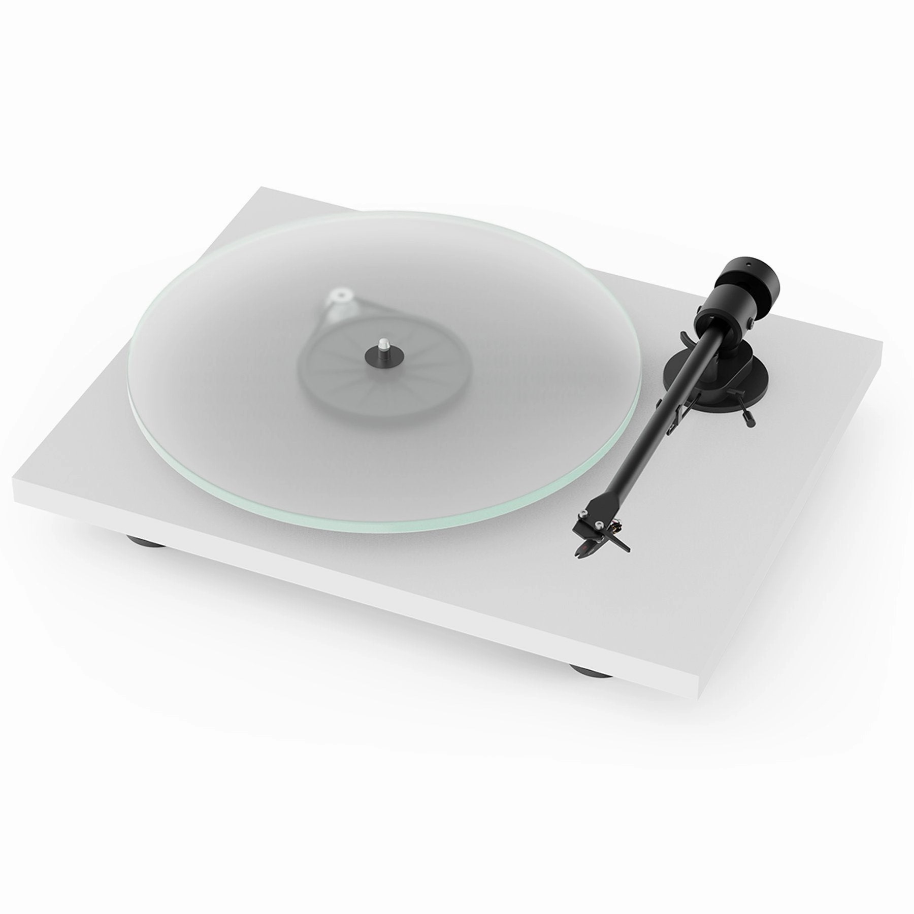 Pro-Ject: T1 BT Bluetooth Turntable - Satin White Record player,Vinyl Player,Analog Turntable