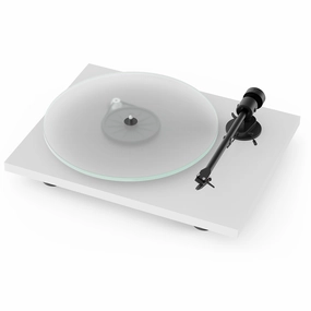 Pro-Ject: T1 BT Bluetooth Turntable - Satin White Record player,Vinyl Player,Analog Turntable