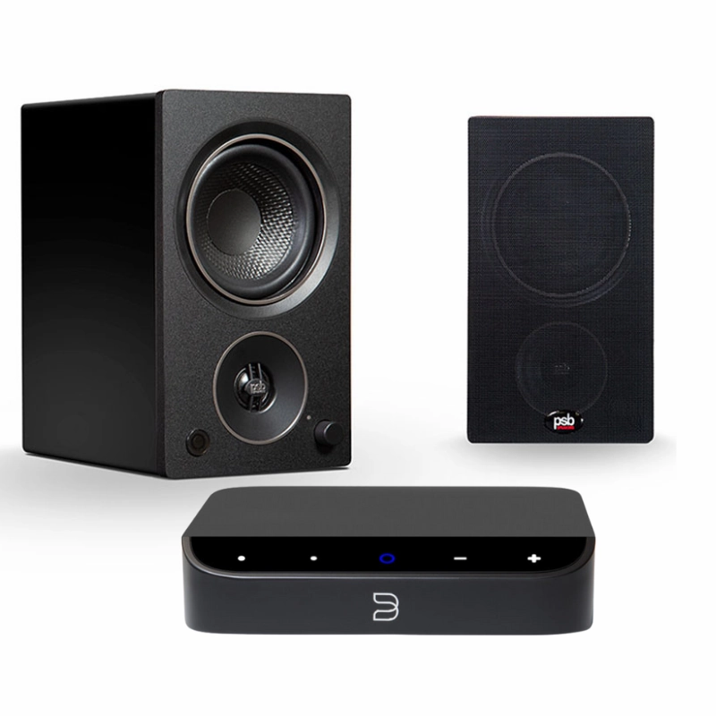 PSB AM 3 Speakers   Bluesound Nano Streamer System hi-fi analog preamp,hi-fi dynamic range audio,hi-fi stereo for TV