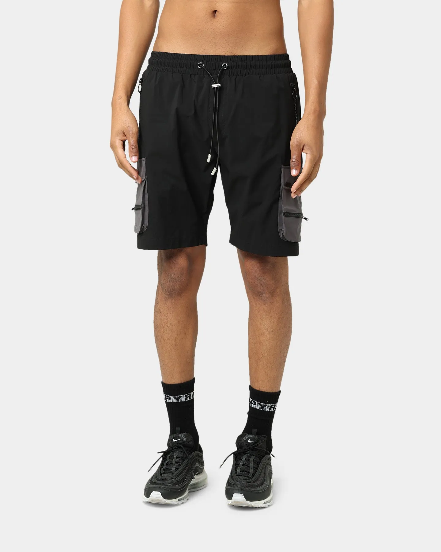 Pyra Nero Cargo Shorts Black