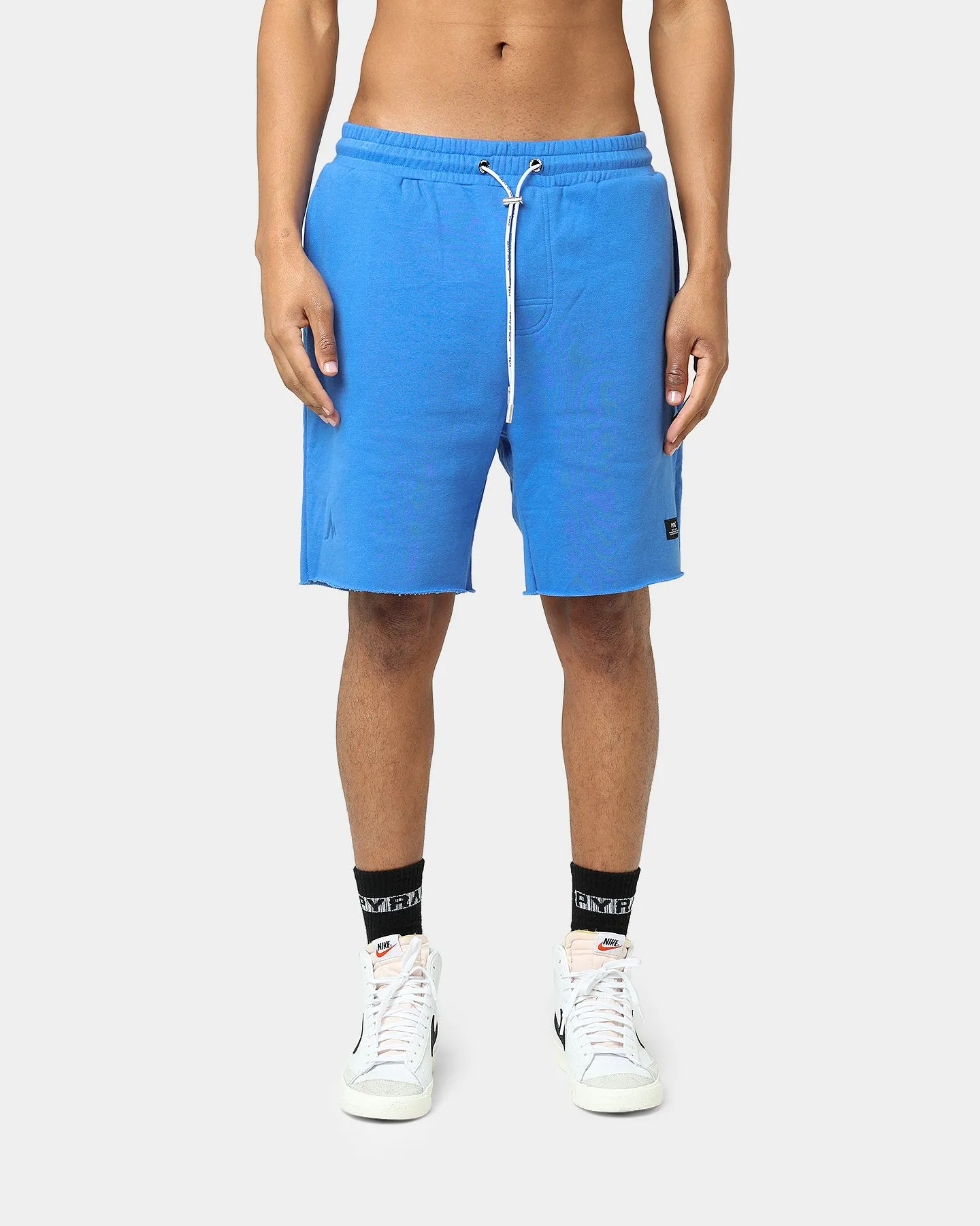 Pyra Raw Slouch Shorts Blue