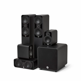 Q Acoustics 5040 5.1 Cinema Pack Floor Standing Speakers,Tower Speakers,Floorstanding Audio