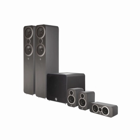 Q Acoustics Q 3050i 5.1 Plus Cinema Pack Bookshelf Desktop Speakers,Compact Speakers,Desktop Audio