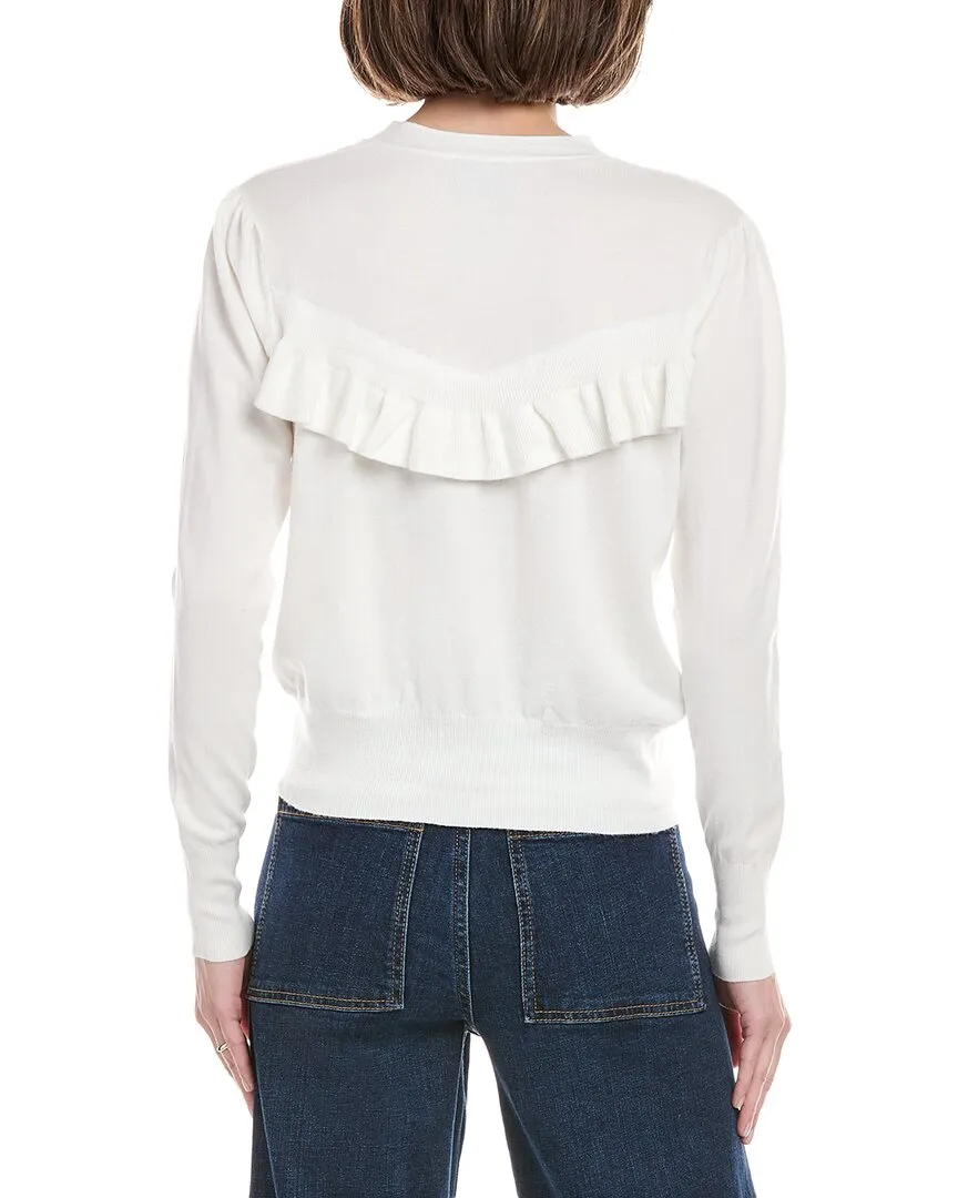 Rain   Rose Ruffle Cardigan
