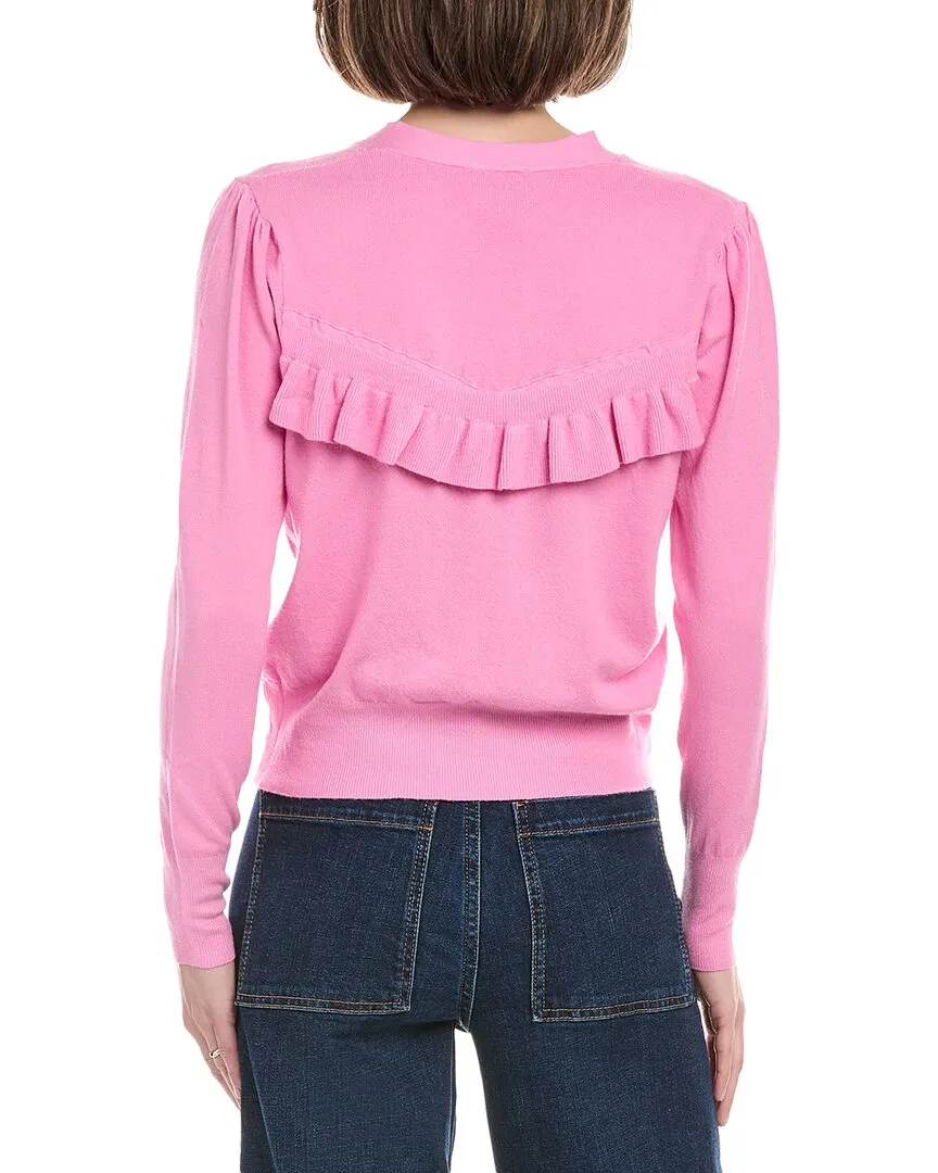 Rain   Rose Ruffle Cardigan