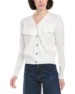 Rain   Rose Ruffle Cardigan
