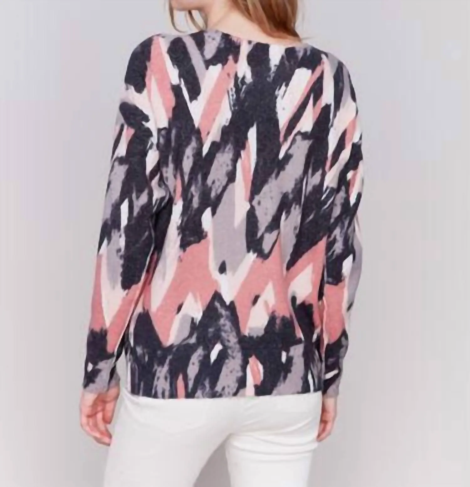 Reversable Wool Sweater In Rosewood