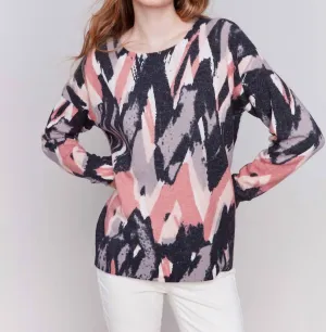 Reversable Wool Sweater In Rosewood
