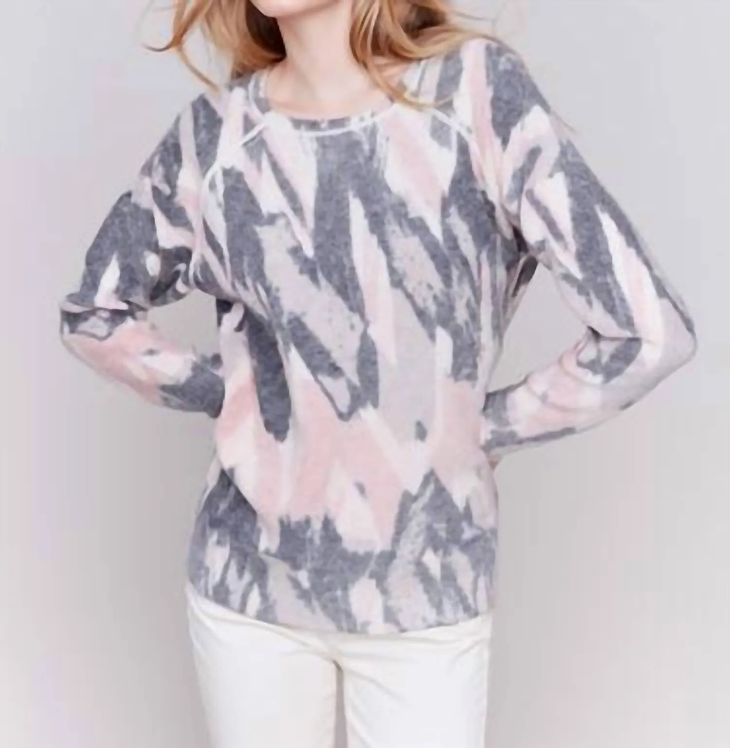 Reversable Wool Sweater In Rosewood