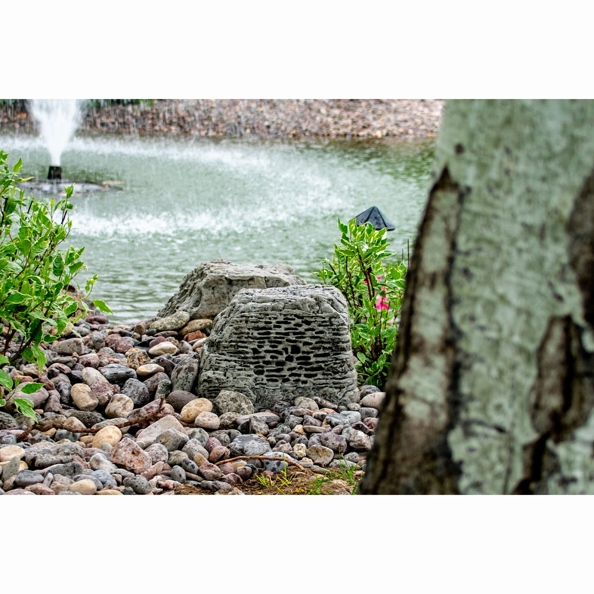 Rockustics OctoRock 8" 2-way Outdoor Rock Speaker - Each (Grey)