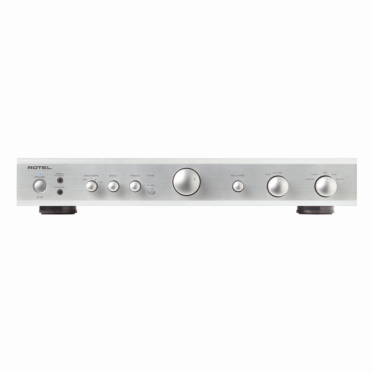 Rotel A10 MKII Integrated Amplifier (Silver) hi-fi volume knob,hi-fi remote control system,hi-fi smart amplifier