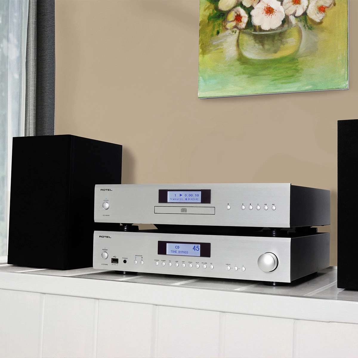 Rotel A12MKII Stereo Integrated Amplifier (Silver)