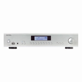 Rotel A14MKII Integrated Amplifier (Silver) hi-fi volume knob,hi-fi remote control system,hi-fi smart amplifier