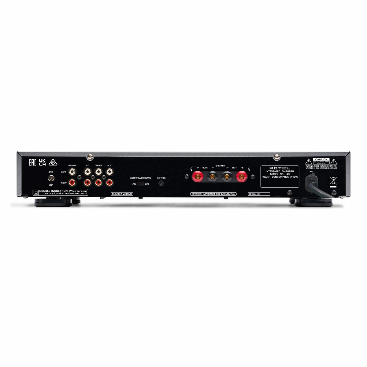 Rotel A8 Integrated Amplifier (Black)