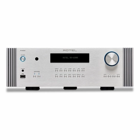 Rotel RA-6000 Integrated Amplifier (Silver) hi-fi volume knob,hi-fi remote control system,hi-fi smart amplifier