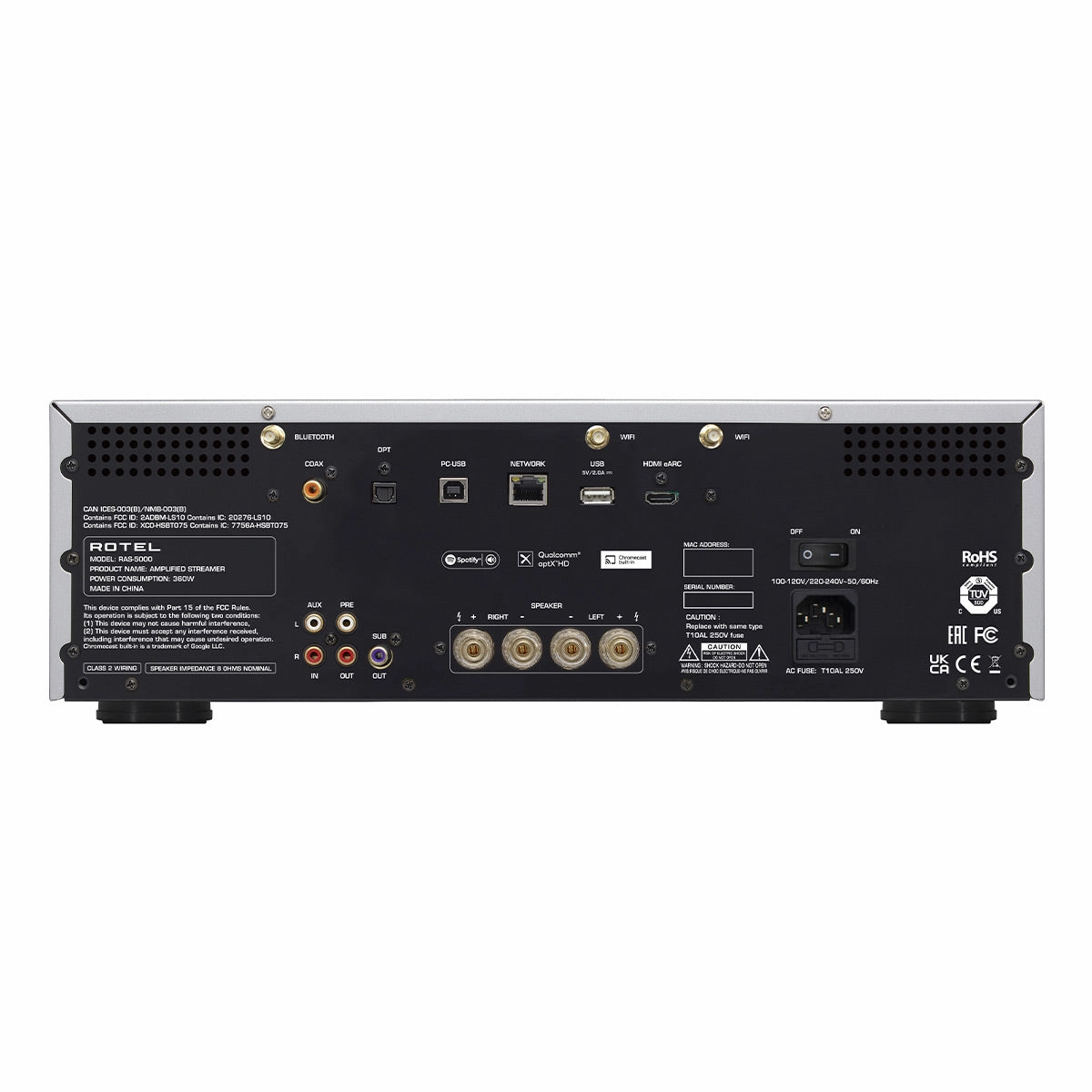 Rotel RAS-5000 Integrated Network Streamer (Black)