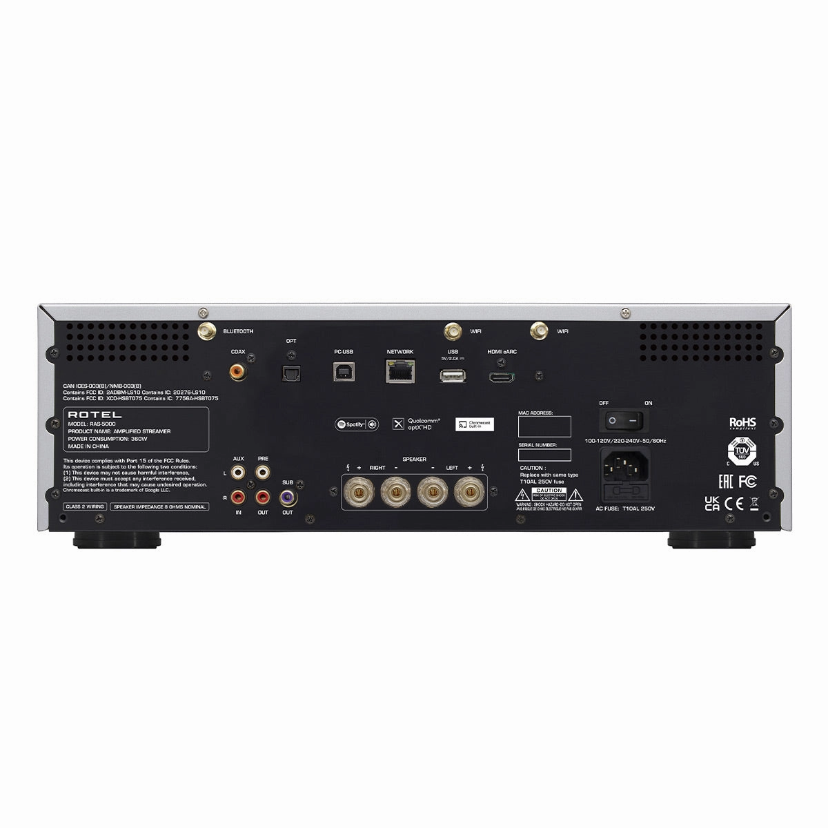 Rotel RAS-5000 Integrated Network Streamer (Silver)