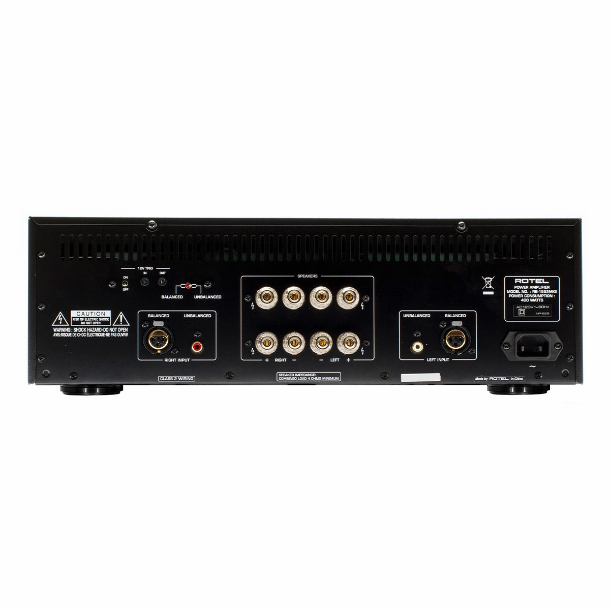 Rotel RB-1552 MKII 130W Stereo Amplifier (Black)