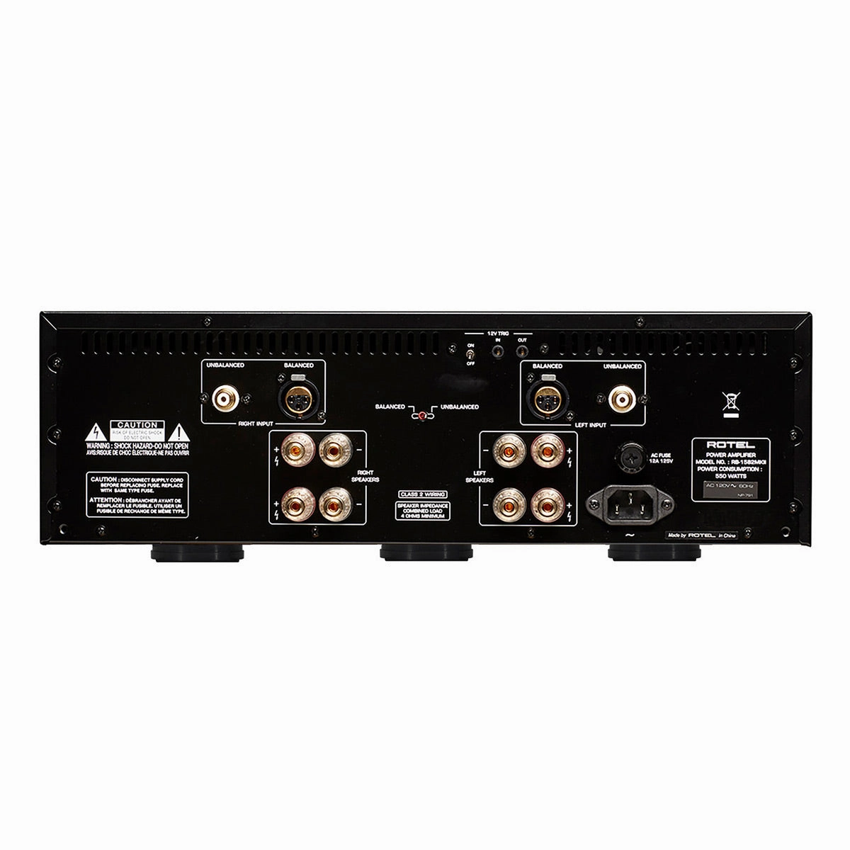 Rotel RB-1582 MKII Stereo Amplifier (Black)