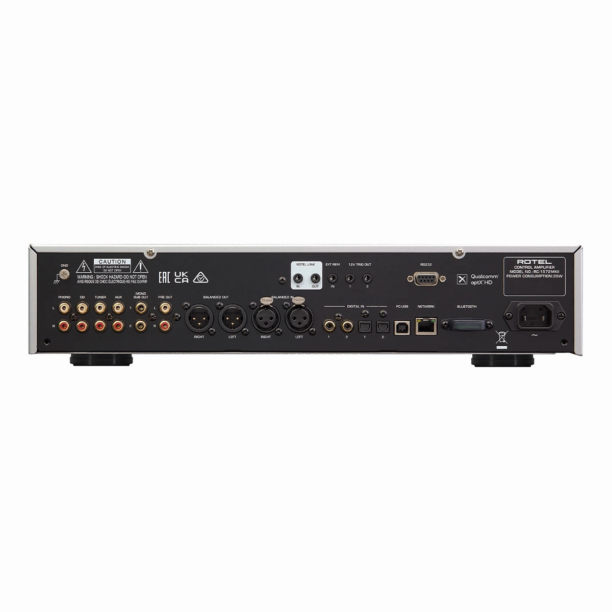 Rotel RC-1572MKII Preamplifier (Black)