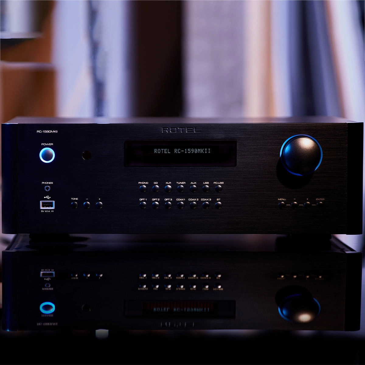 Rotel RC-1590MKII Preamplifier (Black)